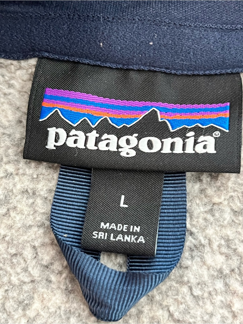 Patagonia Better Sweater Full Zip Jacket Men's L Large Stonewash Gray Navy Trim - Picture 4 of 10
